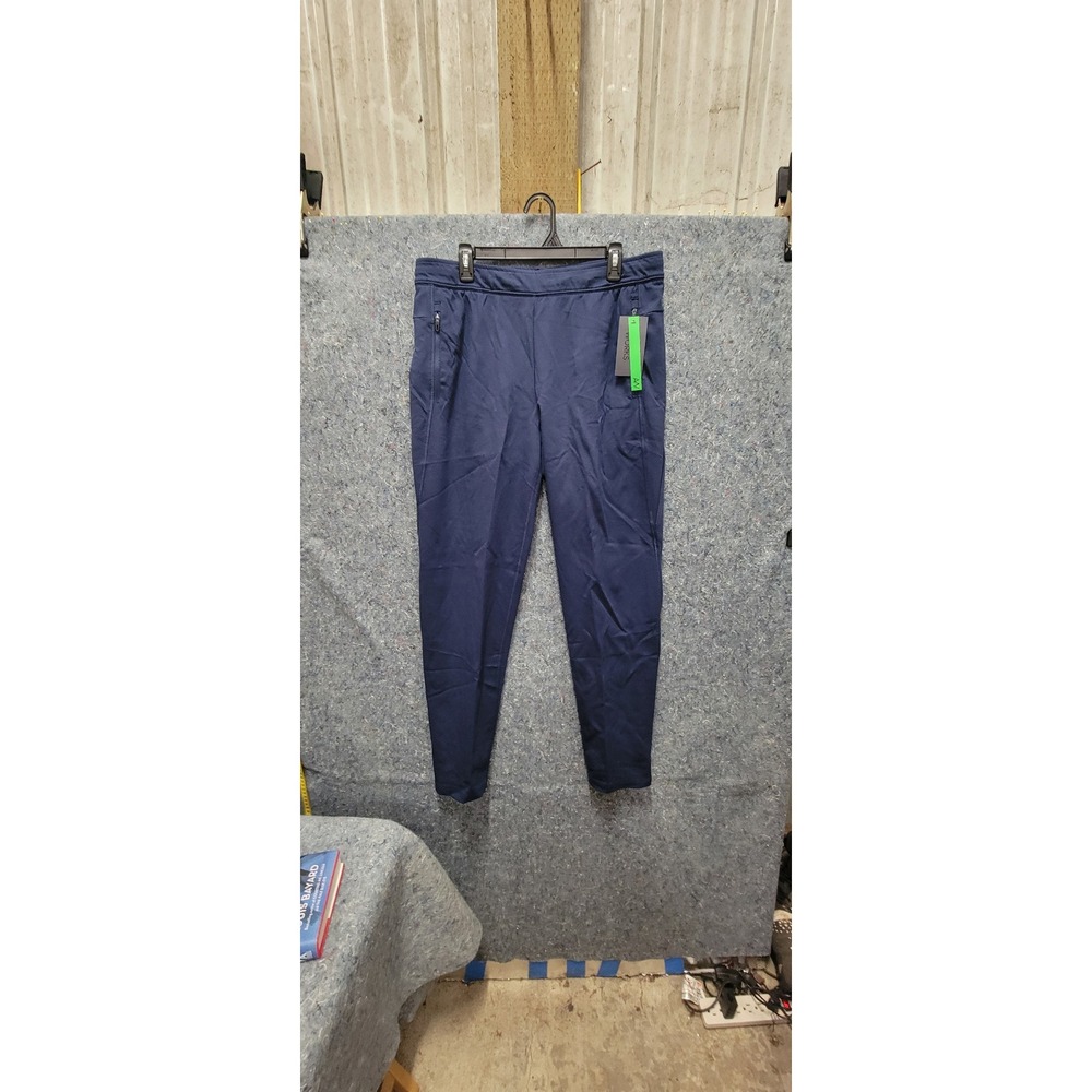 Athetic Works Men's Draw Sring Pull-on Slim Knit Pants Blue Cove Size L NWT